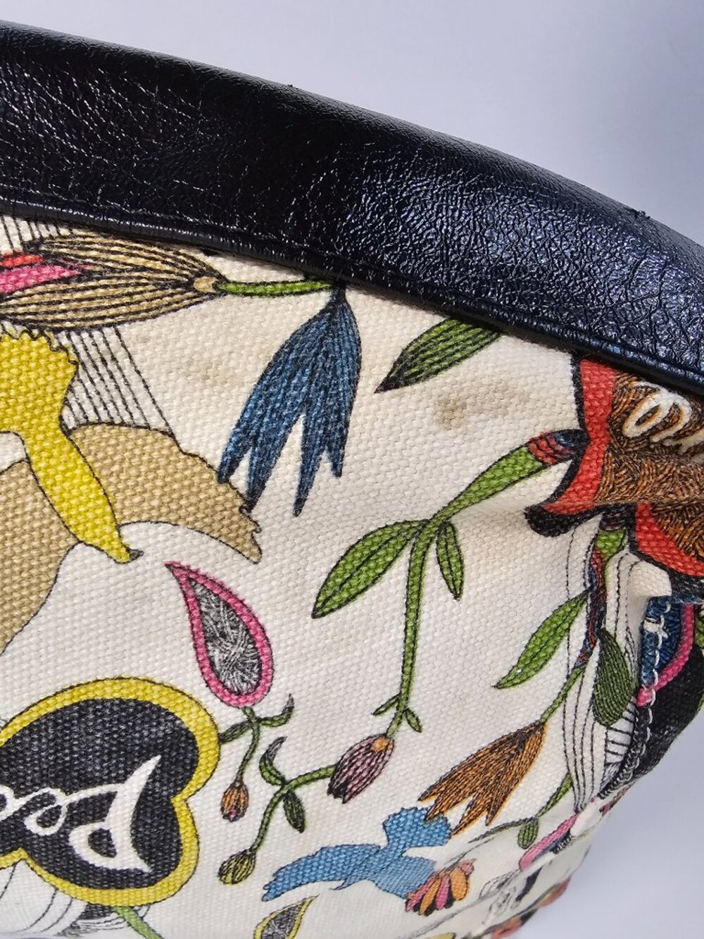 The Sak Bag Shoulder Peace Floral Canvas Boho Casual - Picture 8 of 11